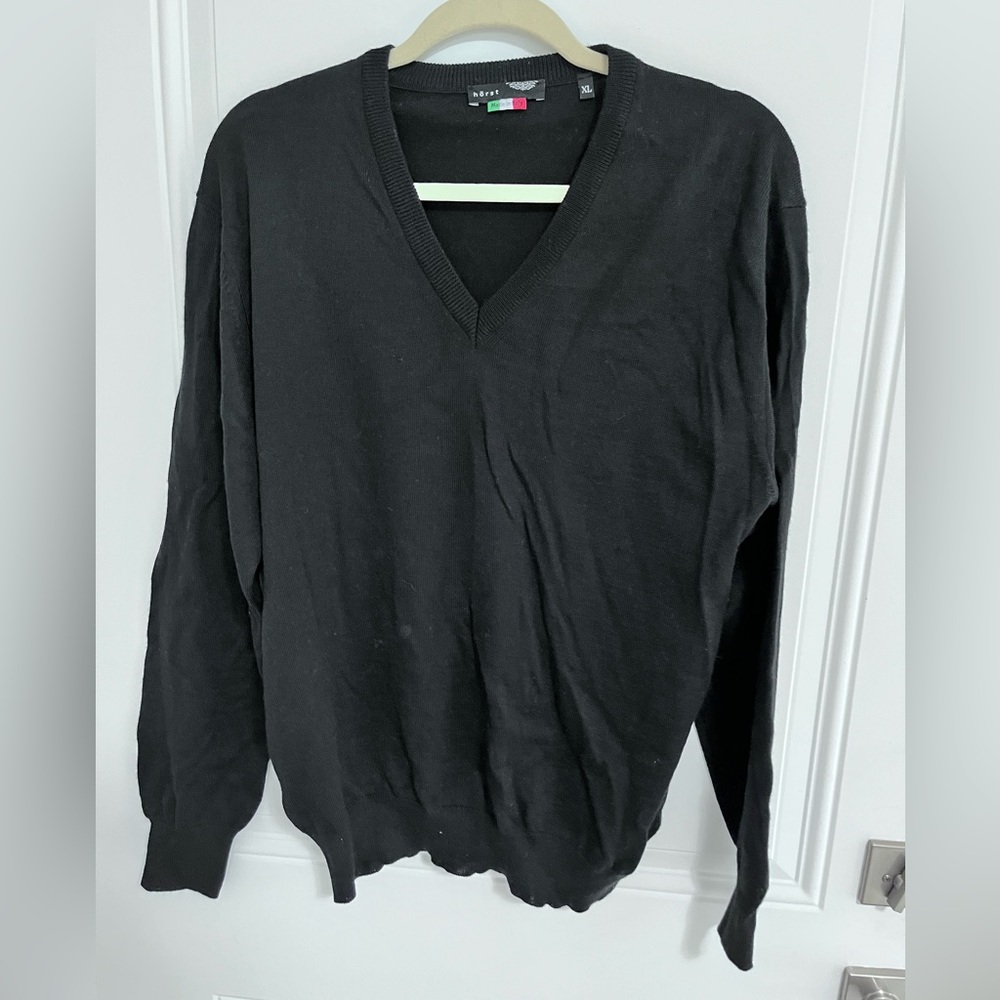 NWOT - Horst Men’s Wool Blended Fine Knit Sweater - Made in Italy - Size XL